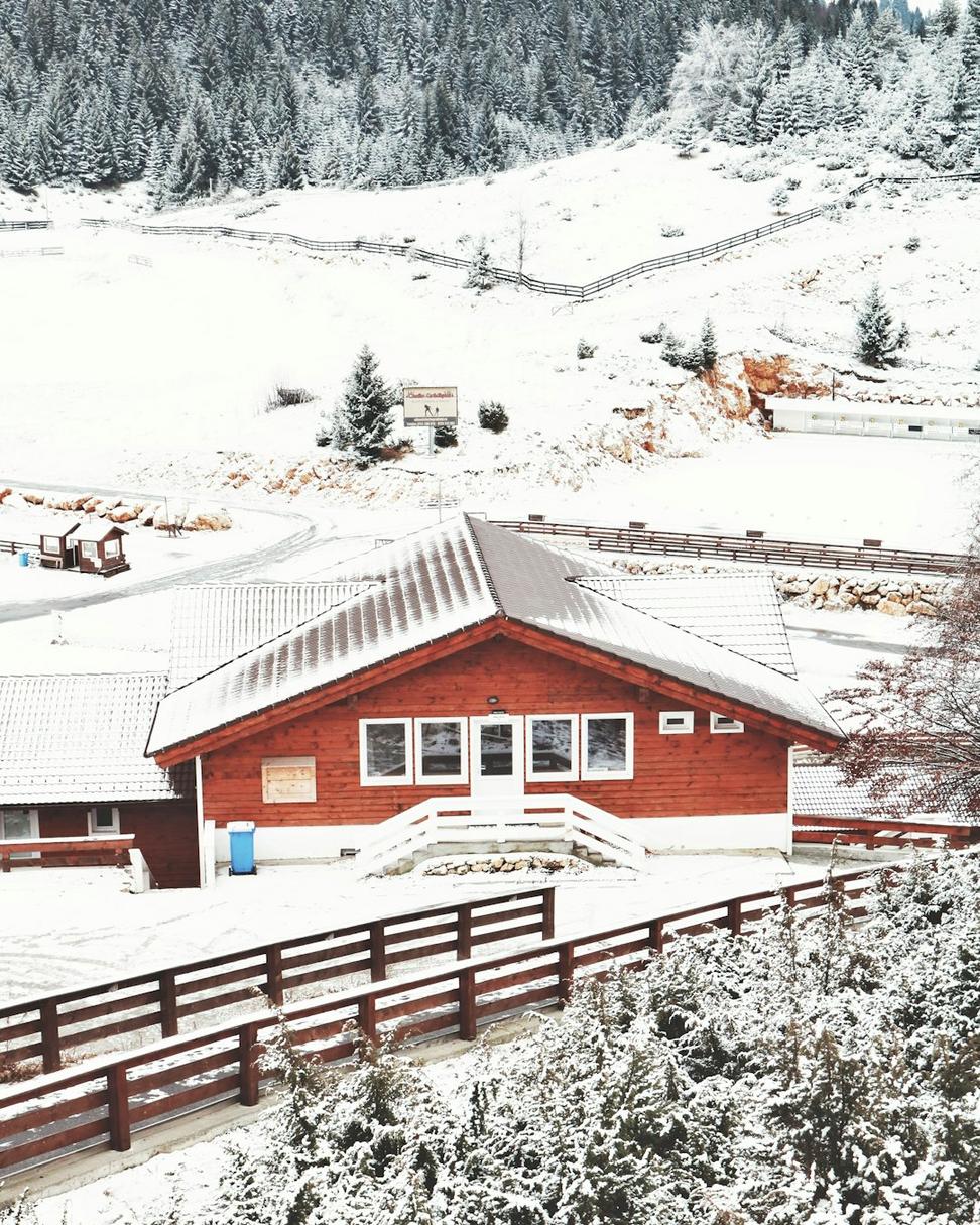 Winter mountain home